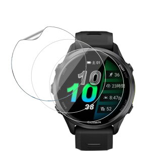 �y3���Z�b�g�zFor GARMIN Forerunner 970 / 570 47mm 1.4�C���` �t�B���� �ی�t�B���� �yMoahsiuny�z�_�炩�� TPU�� 3D �����ߗ� �h�w�� �ϏՌ� ��ʑN�₩ �\��t���ȒP