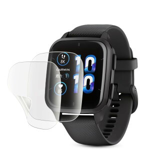 �y�A���`�O���A �t�B���� 2���Z�b�g�zGARMIN(�K�[�~��) Venu Sq 2/Venu Sq 2 Music �p�̕ی�t�B�����Z�b�g ��TPU�f��/�ŃL�Y�����C���@�\/�w��h�~/�C�A�[�� GARMIN Venu Sq 2 �t���ی�t�B���� Venu Sq 2 Musi