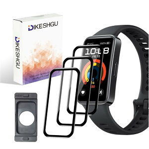 DIKESHGU for HUAWEI Band 9/8 �ی�t�B���� HUAWEI Band 9/8 �t�B���� ?1.47 �C���` ��t�ȒP 3D�ȖʃJ�o�[ �S�ʕی� PET������ �Y�f�@�� �����ߗ� �d�x9H �ώw�� �C�A�Ȃ�HUAWEI Band 9/8 �A�N�Z�T���[ �t�@�[