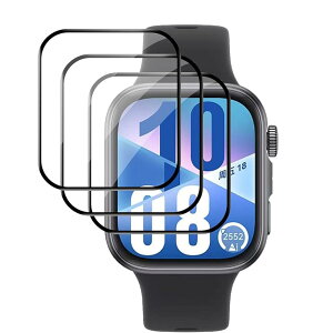 �y3���Z�b�g�zFor HUAWEI WATCH FIT 4 1.82�C���` �t�B���� �ی�t�B���� �yMoahsiuny�zPMMA+PC�������f�� ���d�x 3D�Ȗ� �����ߗ� �h�w�� �ϏՌ� ��ʑN�₩ �\��t���ȒP