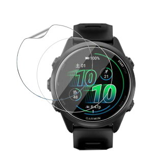 �y3���Z�b�g�zFor GARMIN Forerunner 570 42mm 1.2�C���` �t�B���� �ی�t�B���� �yMoahsiuny�z�_�炩�� TPU�� 3D �����ߗ� �h�w�� �ϏՌ� ��ʑN�₩ �\��t���ȒP
