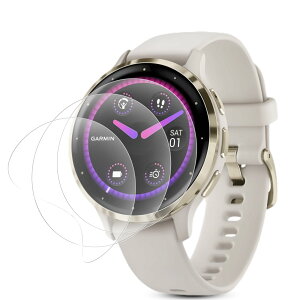 �y3���Z�b�g�z�Ή� GARMIN(�K�[�~��) Venu 3�t�B���� �� TPU�f�ށu�S�ʋz�� �h�w��/�h�C�A/�������C��/�����x�vGARMIN Venu 3�p �ی�t�B���� ��K���X �\��t���ȒP �����Ȃ� �S�ʕی� TPU�t�B����