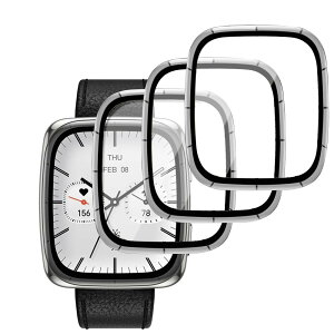�y3���Z�b�g�zFor Amazfit Active 2 Square 1.75�C���` �t�B���� �ی�t�B���� �yMoahsiuny�zPMMA+PC�������f�� ���d�x 3D�Ȗ� �����ߗ� �h�w�� �ϏՌ� ��ʑN�₩ �\��t���ȒP