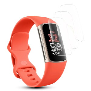 �y3 ���z�Ή�Fitbit Charge6 / Fitbit Charge5 �p�̃E�H�b�`�������Ö� �S�ʕی� �^�b�`�F�ؑΉ� For Fitbit Charge6 �E�H�b�`�ی�t�B���� TPU ���Ñf�� �y�\��t���ȒP �C�A�[�� �w��}�� �����C�� ������