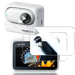 Seninhi �Ή� Insta360 Go3 �K���X�t�B���� �y3���Z�b�g �� �i�� ���{���Ɏq�f�ސ��z�Ή� Insta360 Go3/Go 3S �����K���X �t�� �C���X�^360 Go3 �ی�t�B���� ������ ���ϋv ������ �d�x9H �h�w�� �Ռ��z��