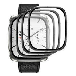 �y3���Z�b�g�zFor Amazfit Active 2 Square �t�B���� �ی�t�B���� �ylarfbulroc�zPMMA+PC���f�ށE3D�E�����ߗ��E�ϏՌ��E�h�o�E��U�h�~�E�w��h�~�E��ʑN�₩�����ׁE�\��t���ȒP