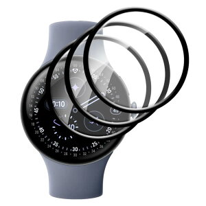 �y3���Z�b�g�zFor Google Pixel Watch 4 45mm �t�B���� �O�[�O�� �s�N�Z���E�H�b�`4 45mm �ی�t�B���� �ylarfbulroc�zPMMA+PC���f�ށE3D�E�����ߗ��E�ϏՌ��E�h�o�E��U�h�~�E�w��h�~�E��ʑN�₩������