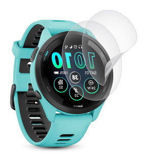 �y�A���`�O���A�z�Ή� �K�[�~�� Forerunner 265 / Forerunner 265 Music�p �t�B���� 2���Z�b�g TPU�f�� Garmin Forerunner 265 �t���ی�t�B���� �����C��/�T���T�� �^�b�`��/�w��h�~/��������/������ �Ή� �N