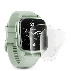 �y2���g�zJACRON �ی�t�B���� �p�� �K�[�~�� (Garmin) Venu Sq 2 / Venu Sq 2 Music �t�B���� �T���T�� �^�b�`�� ��TPU�f�� �A���`�O���A ���˒ጸ Venu Sq 2 Music �u�P�[�X�Ɗ�����/���t���ȒP/�Ռ��z��