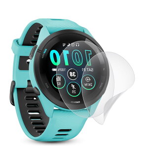 �y�A���`�O���A�z�Ή� Forerunner 265S�p �t�B���� 2���Z�b�g TPU�f�� GARMIN Forerunner 265S Music �t���ی�t�B���� �����C��/�T���T�� �^�b�`��/�w��h�~/��������/������ �Ή� �N���A