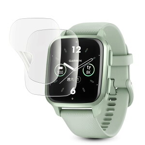 �y���˒ጸ�zFOR GARMIN(�K�[�~��) Venu Sq 2/Venu Sq 2 Music �A���`�O���A �t�B���� 2���Z�b�g �Ή� GARMIN Venu Sq 2 �t�B���� ��TPU�f�� �h�C�A �h�w�� Venu Sq 2 Music �ی�t�B����