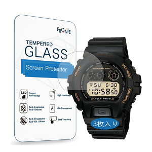Frgnie (3������) Compatible with Casio DW6900 �����K���X�ی�t�B����, �Ή� G-SHOCK GW-6900 �X�N���[���ی�t�B����