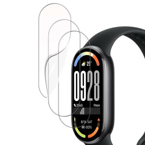 Gosento For Xiaomi Smart Band 10 �t�B���� Xiaomi �X�}�[�g�o���h10 �S�ʕی�t�B���� �y3������z��K���X �����ߗ� �ϏՌ� �h�w�� ���� TPU�ی�t�B���� �C�A�[���S�ʕی�