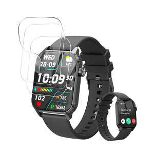 For ??TRAUSI �X�}�[�g�E�H�b�` �t�B���� �ی�t�B���� ���������x �C�菝�h�~ 3D�ی� ������ɋ��� �w��h�~ TPU�f�ޏ_�炩�� ��U�h�~ Smart Watch 1.83 �t���ی�t�B�����y3������z