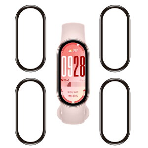 �u4���Z�b�g�vXiaomi Smart Band 10 �p�� �t�B���� Xiaomi �X�}�[�g�o���h10 �p�� �r���v �ی�t�B���� �Y�f�@�� 3D�Ȗ� �X�}�[�g�E�H�b�`�ی�V�[�� ���v���h�t�B���� RCH-SB10-HEB