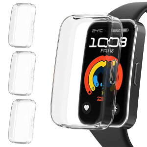 for Huawei Band 10/9/8 �P�[�X �K���X�t�B���� ��̌^ huawei band 10/9/8�ی�J�o�[ �S�ʕی� �����ȒP �����ߗ� �w��h�~ ���h�~