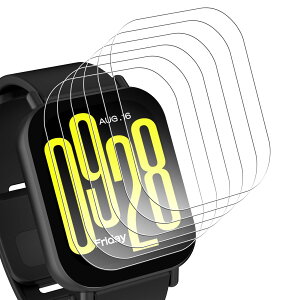 Bigqin Xiaomi Redmi Watch 5 Active �Ή� �����K���X�t�B�����y6���Z�b�g�z9H�d�x �ϏՌ� �����x�^�b�` �����z�� �C�A�[�� �����ߗ� Redmi Watch 5 Active �K�p �ی�t�B����
