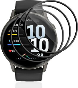 �y3������z For GARMIN VENU 4 45mm �t�B���� �K�[�~�� VENU4 45mm �ی� �t�B���� �ȖʑΉ� �yKibnco�z PMMA+PC���f�� 3D�ȖʃG�b�W �ϏՌ� ��U�h�~ �w��h�~ �����ߗ� �h�o �C�A�[�� �t�B����