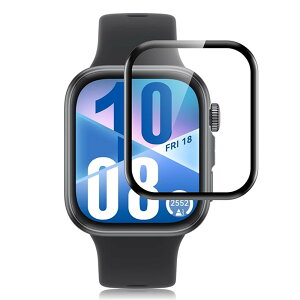 �y2������z For HUAWEI Watch Fit 4 �t�B���� �t�@�[�E�F�C �X�}�[�g�E�H�b�` Fit4 �ی� �t�B���� �ȖʁyKibnco�z PMMA+PC���f�� 3D�ȖʃG�b�W �ϏՌ� ��U�h�~ �w��h�~ �����ߗ� �h�o �C�A�[�� For HUAWEI