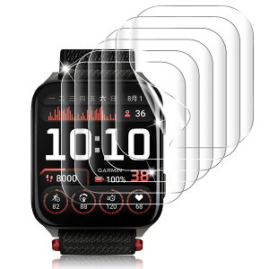 �y6���Z�b�g�zFor Garmin Venu X1 �p �t�B���� TPU �S�ʕی� �Ռ��z�� �C�A�[�� �����ߗ� �Ή� �K�[�~�� Venu X1 �X�}�[�g�E�H�b�` �ی�t�B���� �����x�^�b�` �w��h�~