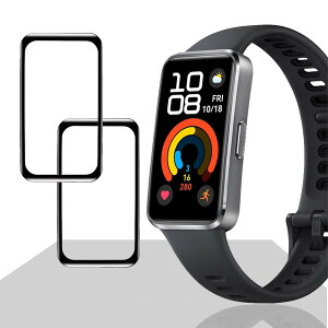 �y2���Z�b�g�z �Ή� HUAWEI Band 10/Band 10 Aluminum Edition �t�B���� �K���X�t�B���� 1.6�C���` 2�� PET������ �Y�f�@�� �����ߗ� �Ή� Huawei �X�}�[�g�o���h10 �ی�t�B���� �J�o�[ �Ή� Huawei Band10 �t��