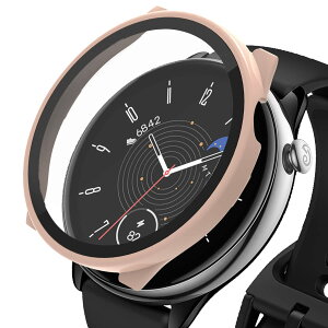 AiMaoo Amazfit GTR Mini �Ή� �P�[�X �����K���X�t�B���� �ی� �J�o�[ �d���|��PC�f�� ��̉� �ϏՌ� ���h�~ �ϐF�h�~ �S�ʃJ�o�[ �S�ʕی� �X�}�[�g�E�H�b�` Amazfit GTR Mini (�s���N)