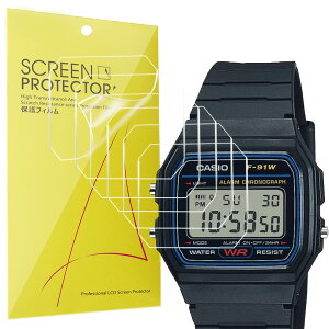 Lamshaw for F91W-1�X�}�[�g�E�H�b�` �ی�t�B����, [6���g] 4H�d�x TPU �ی�t�B���� �J�o�[ �t���t�B���� �Ή�Ca-sio F91W-1 / F-91W Classic Resin Strap Digital �X�|�[�c�E�H�b�` (6��)