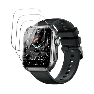 For FOSMET P1 �X�}�[�g�E�H�b�` �t�B���� ������ �����x ��U�h�~ ���˒ጸ ������ɋ��� TPU���_�� �w��h�~ smart watch 1.85�C���`HD���� �ی�t�B���� [3������ ]