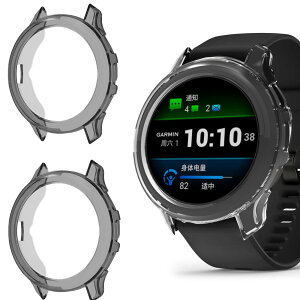 Lamshaw for Garmin Venu 3S / Venu 3S�P�[�X�A�X�N���[���v���e�N�^�[�ATPU�P�[�X �ϏՌ��J�o�[ ���h�~ �ϏՌ� Garmin Venu 3S 41mm / Venu 3 45mm�ɑΉ� (Venu 3S 41mm, �u���b�N�{�u���b�N)