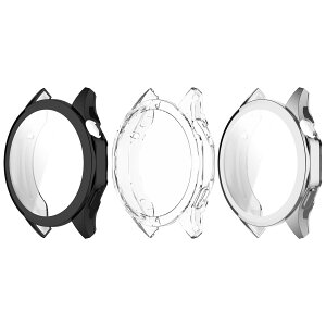 �mRuenTech�n�Ή� Huawei Watch GT4 41mm 46mm�J�o�[ �P�[�X �t���J�o�[�\�t�gTPU�f�� ���b�L���H ��̌^�S�ʕی�J�o�[ �ϏՌ��� �w��h�~ �戵�ȒP �����^ (3�FA, 46mm)