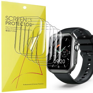 Lamshaw for FOSMET P1 �X�}�[�g�E�H�b�` �ی�t�B����, [6���Z�b�g] TPU�f�� �ȒP�\�� �S�ʃJ�o�[ ����h�~ ���h�~ �\��ւ��\ FOSMET P1 1.85�C���` �X�}�[�g�E�H�b�` (6��)