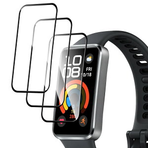 �y3������zFor HUAWEI Band 10/Band 10 Aluminum Edition �t�B���� PMMA�f�ލ̗p �S�ʕی� �Ռ��z�� �ی�t�B���� ���ߗ�99�� �y�� ���^�b�`�� ���� �e�͐� �_� �C�A�h�~ �������� �w��h�~ Greerass 3D��