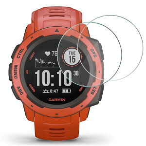 Miimall 3������ Garmin Instinct �K���X�t�B���� �����K���X�t���ی�t�B���� ��p ���v �p �ی� �V�[�g Garmin Instinct �t�� �t�B���� 9H �d�x 2.5D ���H �ώw�� ������ �����ߗ� Garmin Instinct �ی� �t�B��