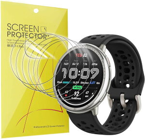 Lamshaw for Amazfit Active 2 �X�}�[�g�E�H�b�` �ی�t�B����, [6���g] �K���X�t�B���� �ی� �t�B���� �J�o�[ �Ή� Amazfit Active 2 �X�}�[�g�E�H�b�` 44mm�K�p