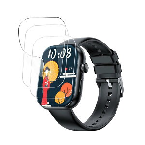 For koolep �X�}�[�g�E�H�b�` 2.01�C���`�ƊEHD���� �t�B���� ���������x �w��h�~ smart watch �ی�t�B�����y3������z