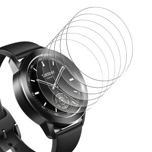 Bigqin Xiaomi Watch S3 /S4 47mm �Ή� �����K���X�t�B�����y6���Z�b�g�z9H�d�x �ϏՌ� �����x�^�b�` �����z�� �C�A�[�� �����ߗ� �ی�t�B����