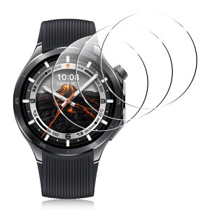 �y3���Z�b�g�zFor OPPO Watch X2 �p �t�B���� �����K���X �S�ʕی� oppo watch x2 �t���ی�t�B���� �d�x9H ��U�h�~ �����ߗ� �C�A�[�� �\��t���ȒP �������� �w��h�~ ���h�~ �t���ی�V�[�g