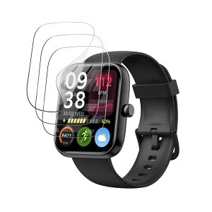 For SAIKATI �X�}�[�g�E�H�b�` �t�B���� �t���ی�t�B���� 24���Ԏ����C���Z�p ��U�h�~ �Ή� Smart Watch 1.83�C���`���� �ی�t�B�����y3������z