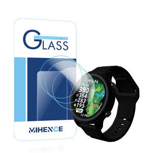 �y3������z Mihence Compatible for Shot Navi VELLIX V12 �ی�t�B����, 9H �K���X�ی�t�B���� �Ή� VELLIX V12 / S42 Smartwatch�X�}�[�g�r���v ���E���h�G�b�W �E�H�b�`�w��h�~�ی얌