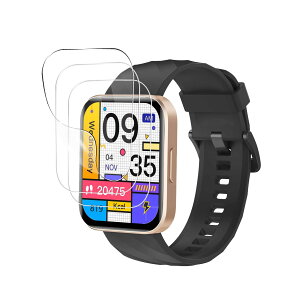 For RUIMEN �X�}�[�g�E�H�b�` �t�B���� �t���ی�t�B���� ���������x �w��h�~ �����ʌv Smart Watch 1.85�C���`���� �ی�t�B�����y3������z