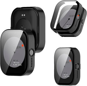 UOPR For cmf by NOTHING WATCH PRO �Ή� �P�[�X SpinoArmor �ی� �K���X�t�B���� ��̌^ TPU�S�� �ی�P�[�X �ی�J�o�[ �ϏՌ� �S�ʕی� ���E�ȒP �A�N�Z�T���[ (�u���b�N)