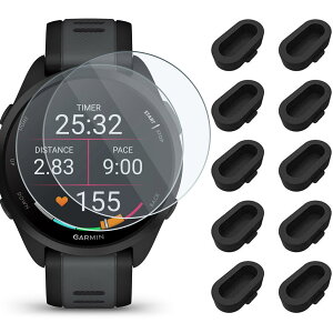 Miimall�Ή�Garmin�i�K�[�~���jForerunner 165�y2���K���X�t�C����+10�_���h�o�v���O �Z�b�g�z9H�d�x 2.5D ���H ��U�h�~ �������� �����x �����z�� �ώw�� �C�A�Ȃ� �d��|�[�g�`���[�W���[�|�[�g�h