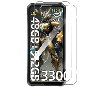 (2������)For Oukitel WP100 Titan �t�B���� �����z�� �C�A�h�~ �d�x9H �Ή� �����ߗ� ���{���Ɏq�f�� �C�A�[�� ��ʕی� ���˖h�~ �����x�^�b�` �ϏՌ� �\��t���ȒP Oukitel WP100 Titan �ی�t�B���� ��