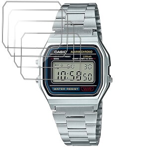 �y4������zFor CASIO A158WA-1JH �ی�t�B���� TPU�f�� �S�ʕی� ��ʕی�V�[�g ����0.3mm ���˒ጸ �w��ጸ ������ �����ߗ� CASIO A158WA-1JH �t�B����