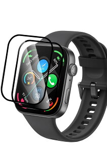Maxku HUAWEI WATCH FIT 3�p �ی�t�B���� WATCH FIT 3�Ή� �t���ی�t�B���� �_�PET �ȖʑΉ� �_�炩�� �d�x4H �C�A�[�� �w��h�~ ��U�h�~ �����x �����ߗ� HUAWEI Watch Fit3�Ή��t�B�����y�t�B����*2�z