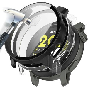 [2���Z�b�g] For COROS�i�J���X�jPACE 3 �P�[�X �ی�P�[�X �K���X�t�C������̌^�P�[�X �yZENGZOUZ�z �ی�t�B���� PC�f��+���{���Ɏq�f�ދ����K���X �����ȒP �ϏՌ� �����ߗ� �w��h�~ ���h�~ COR