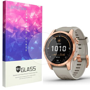Lamshaw for Garmin Fenix 7S �ی�t�B����, 9H �K���X�t�B���� �J�o�[ �Ή� GARMIN(�K�[�~��) Fenix 7S Sapphire Solar 42mm �X�}�[�g�E�H�b�` (3������)