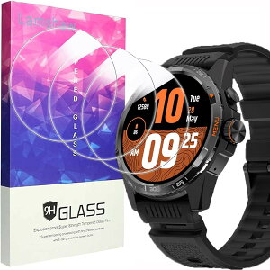 Lamshaw for Ticwatch Atlas �X�}�[�g�E�H�b�` �ی�t�B����, [3���g] 9H �K���X�t�B���� �ی� �t�B���� �J�o�[ �Ή� Ticwatch Atlas �X�}�[�g�E�H�b�`�p (3��)