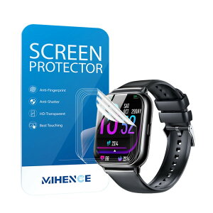 Mihence �ی�t�B�����Ή� Witfeon R8 1.9 �C���`/�Ή� Koolep R8 1.85 �C���`�X�}�[�g�E�H�b�`, HD �G�b�W���S�J�o�[ TPU �ی�t�B�����Ȗʐ�p R8 �r���v [6������