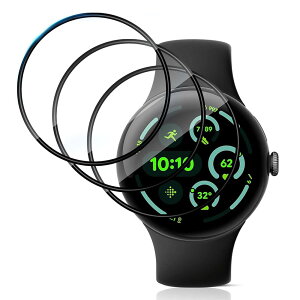 �y3���Z�b�g�zFor Google Pixel Watch 4 45mm �t�B���� �O�[�O�� �s�N�Z���E�H�b�`4 45mm �ی�t�B���� �ylarfbulroc�zPMMA+PC���f�ށE3D�E�����ߗ��E�ϏՌ��E�h�o�E��U�h�~�E�w��h�~�E��ʑN�₩������